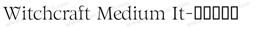 Witchcraft Medium It字体转换